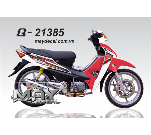 Q 21385 WAVE A trang white do red  den black xam gray x 110 b z 