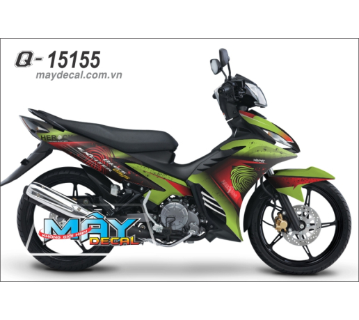 Q 15155 exciter xanh z1000 den do green black red dau van tay