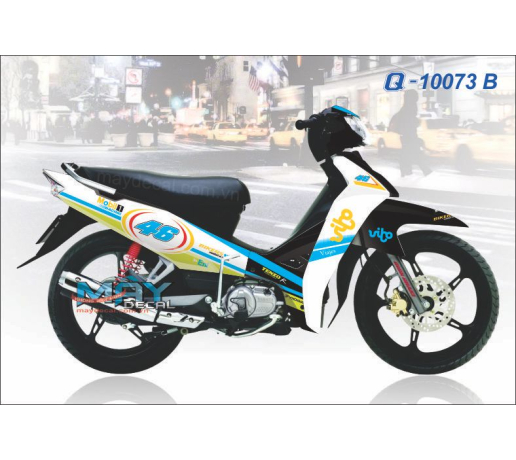 Q 10073 B Sirius RACING mobil xanh z kawa trang green white duong net line