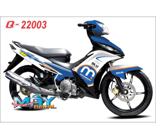 Q 22003 EXCITER 2011 trang xanh gp blue white logo blu
