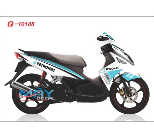 Q 10188 no 4 petronas trang xanh duong blue white duong net logo line