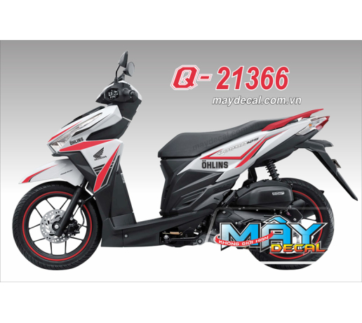 Q 21366 VARIO 150 ohlins chi den black do red trang white 