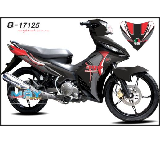Q 17125 EX 2011 agv den xam do black gray red