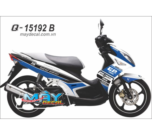 Q 15192 B NOUVO LX  limited edition xanh gp trang white blue hokkaido den black