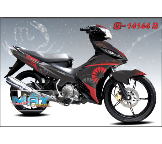 Q 14144 B exciter vong tron cycal cung hoang dao nhan ma do den red black