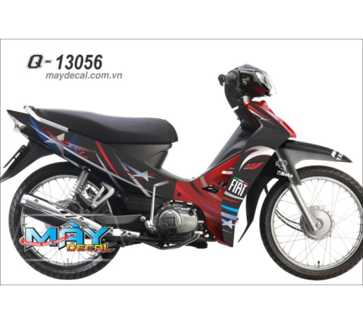 Q 13056 Sirius, den do, black red sao star, fiat line duong net