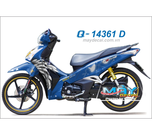Q 14361 D - Future FI trang xanh gp dai bang canh chim blue white