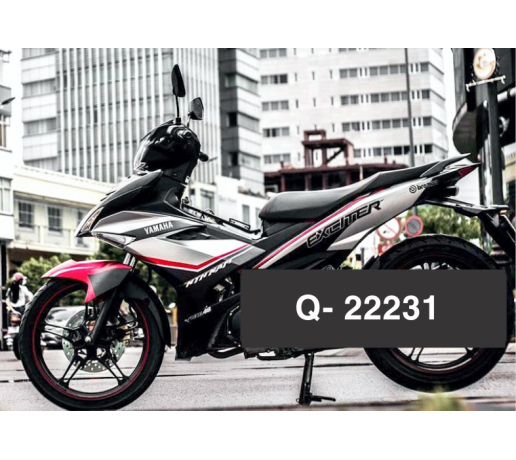 Q- 22231  EXCITER 150  TEM CHI XAM DEN DO