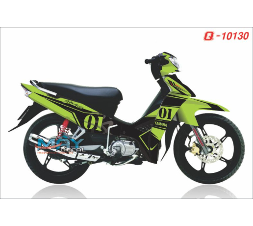 Q 10130 sirius ABMC duong net line xanh kawa green den black