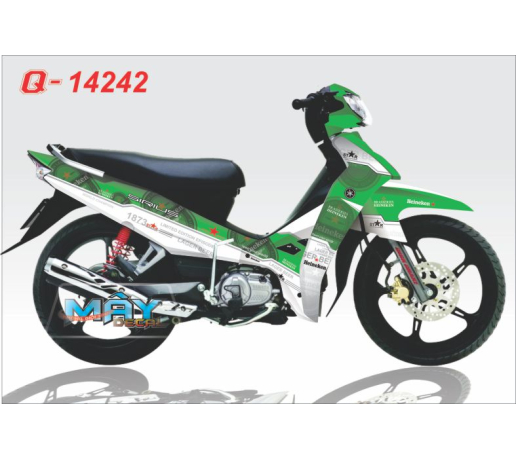 Q 14242 - SIRIUS xanh la trang green white bia beer heineken logo