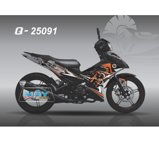 Q 25091 - EX 150 den black xam gray cam organes hi lap chien binh spartan 