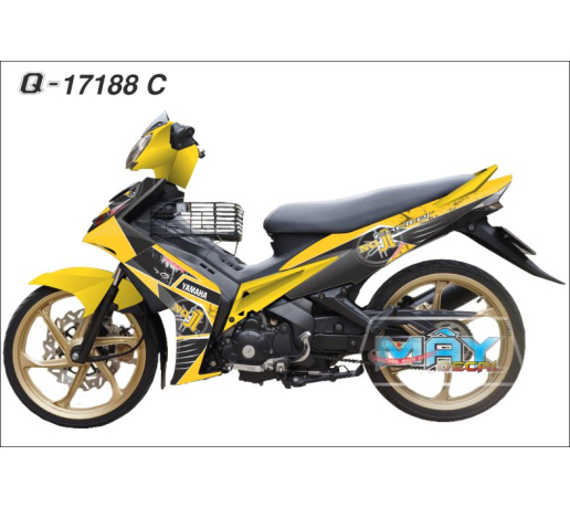 Q 17188 C EXCITER 2010  vet cao den blackvang yellow no 1 yamaha vet son