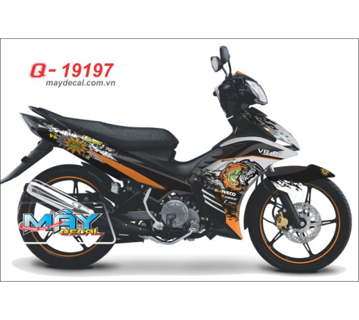Q 19197 Ex 2011 mat trang troi moon sun cam den orange black