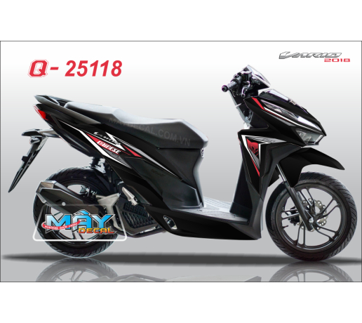 Q 25118 - VARIO 2018 den black do red trang white dainese chi line   