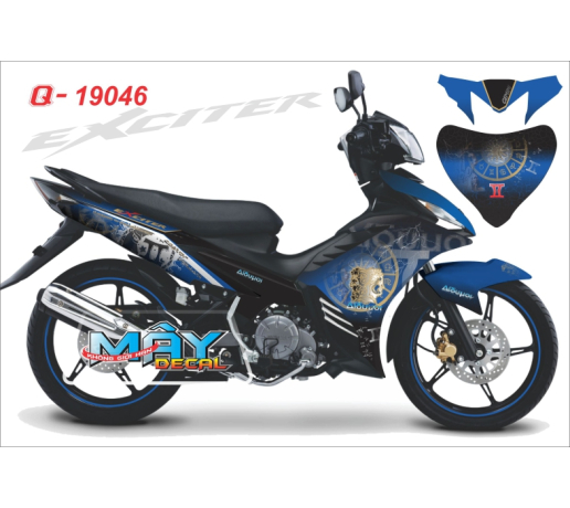 Q 19046 exciter cung hoang dao zodiac song tu xanh gp den blue black