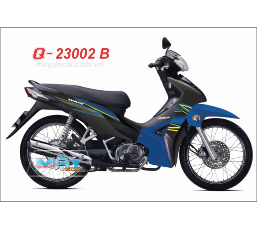 Q 23002 B - WAVE S 2013 xanh gp den vang black yellow blue duong net line