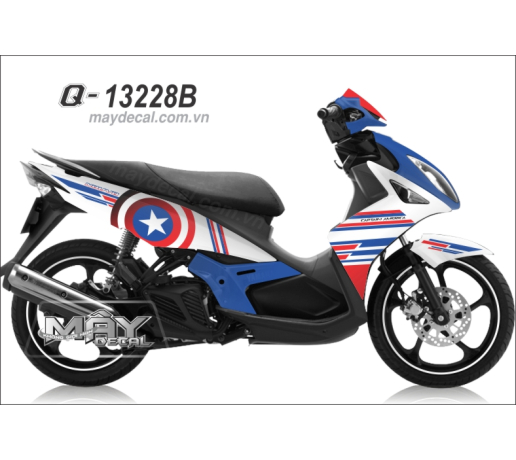 Q 13228B NO 4  CAPTAIN do red xanh gp blue trang white american my