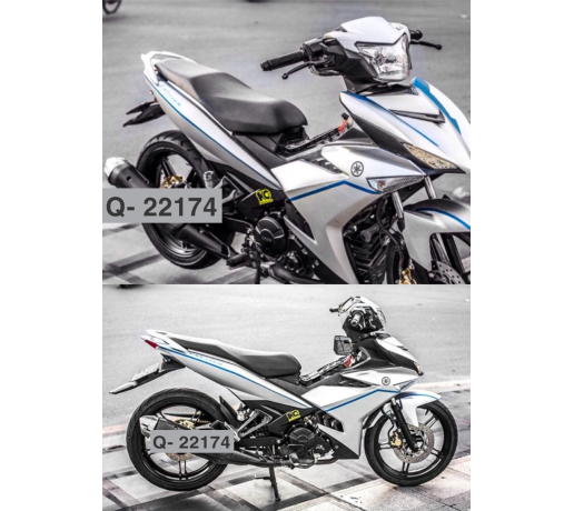 Q- 22174  EX 150 TEM  CHI  XANH BAC