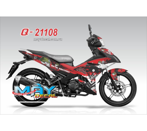 Q 21108 EX 150 METAL MULISHA do den dau lau skull cham