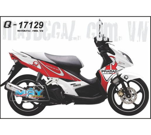 Q 17129 NO LX TRANG DO RED WHITE PRAMAC RACING