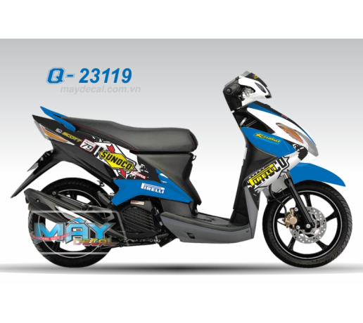 Q 23119 - Luvias Sunoco Pirelli den black trang white xanh blue vang yellow 93 firelli scott 