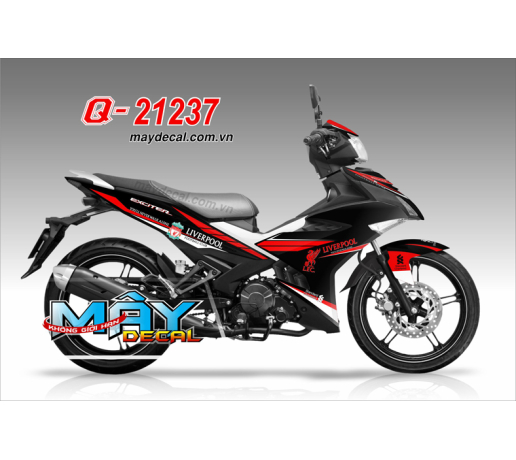 Q 21237 EX 150 liverpool do den trang white black red the thao bong da banh sport football cau lac b