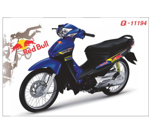 Q 11194 WAVE redbull bo huc cung logo xanh gp den black blue