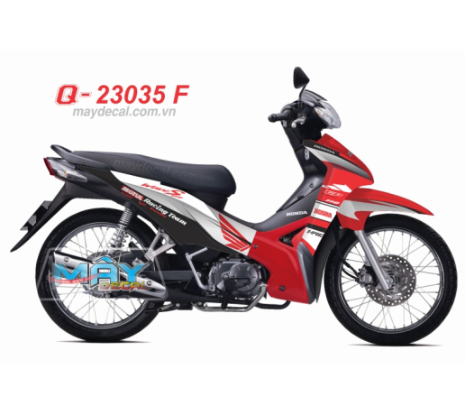 Q 23035 F - WAVE S 110 - 2013  trang do den black red white logo yamaha motul racing tream 5 speed h