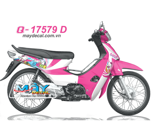 Q 17579 D  WAVE DOI DAU hello KITTY SEA hong pink cat meo bien sune luot van