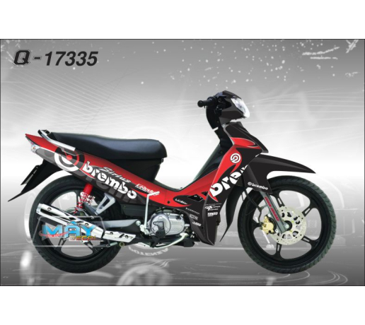 Q 17335 SIRIUS logo brembo do den red black duong net line