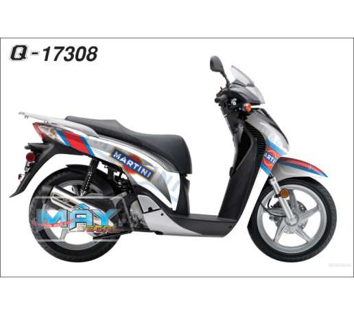 Q 17308 SH 2009 martini logo logo soc xanh duong dp do red blue trang white