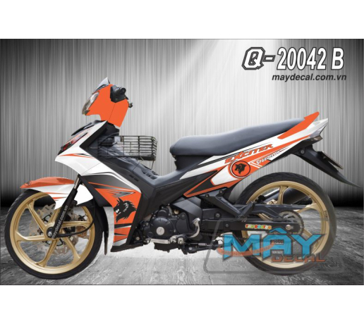Q 20042 B EX 2010 cam trang oragne soi wolf duong net line den black