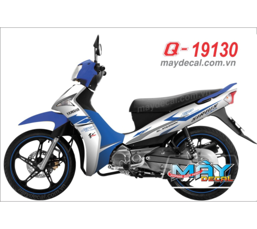 Q 19130 - Si Fi trang xanh gp duong net line logo tem dau tem roi soc yamaha