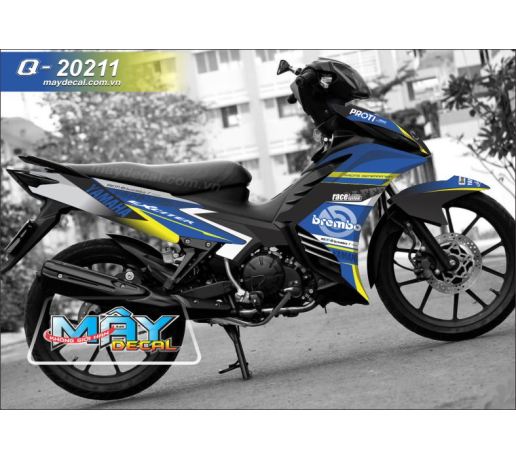 Q 20211 EX 2011 xanh gp trang vang blue white yellow brembo