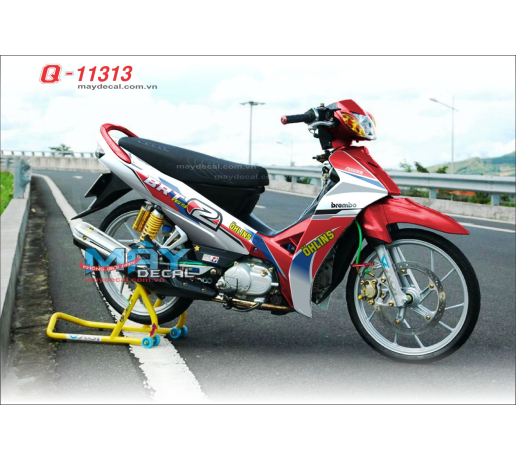 Q 11313 SIRIUS trang white do red xanh gp blue den black  2 brt  169 ohlins brembo federal  