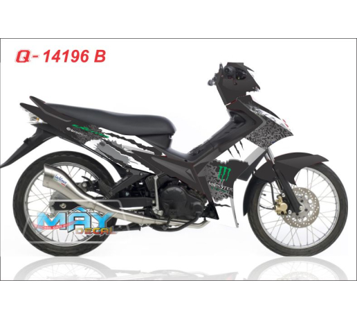 Q 14196 B Exciter monster vet dau mong tay cao quy ma devil trang den black white