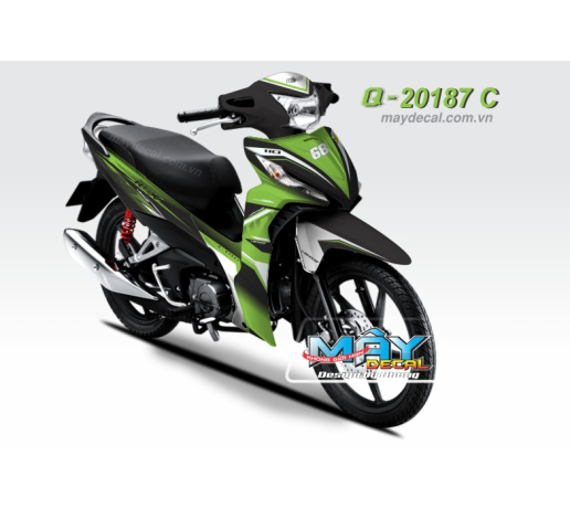 Q 20187 C - WAVE RSX 2014 xanh kawa green den black text