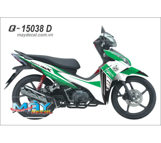 Q 15038 D wave rsx  2012 bia beer carlsberg xanh la trang green white motul