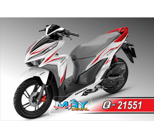 Q 21551 VARIO 2018 trang white do red chi line zin 