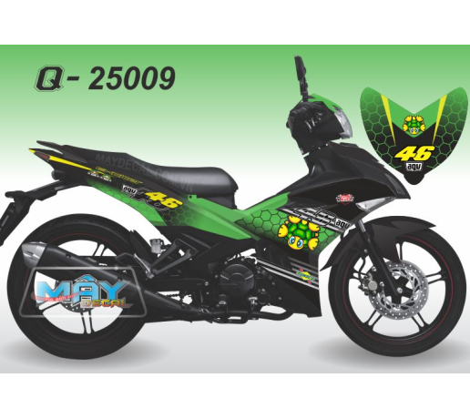 Q 25009  - EX 150 rua den black xanh la green logo agv cham to ong cho dog duy