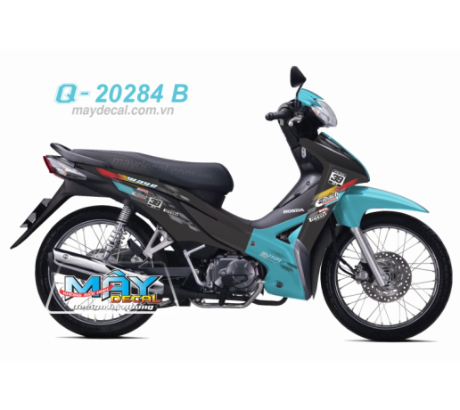 Q 20284 B - WAVE S 2013 xanh ngoc den black logo tem dau so 38 motul eibach