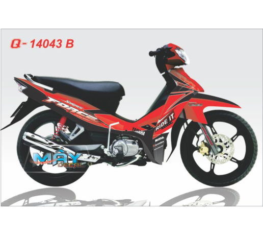 Q 14043 B - SI force ride it motul do den red black