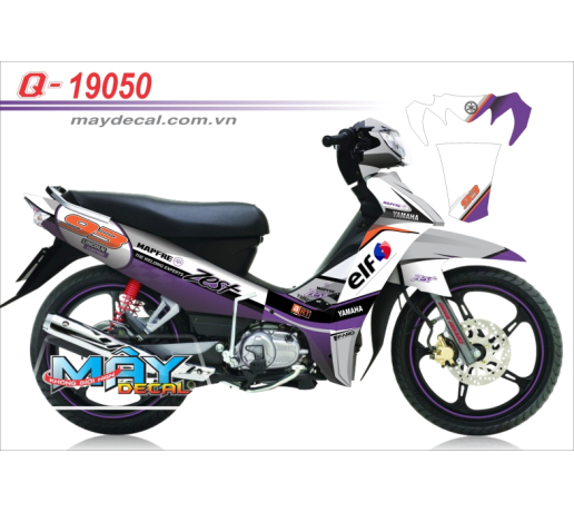 Q 19050 - Sirius zest elf trang tim white purple 