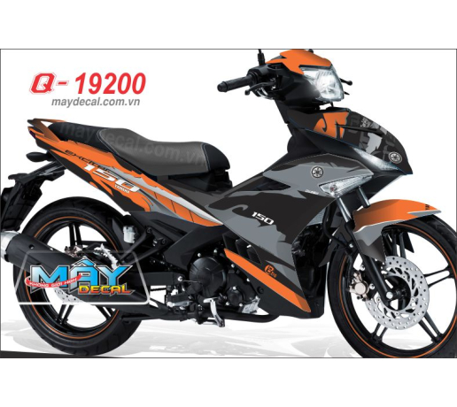 Q 19200 - Ex 150 cam xam den phoi mau orange black gray binh