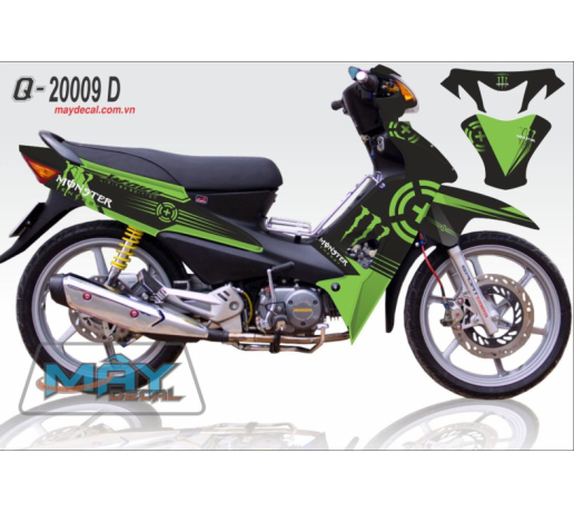 Q 20009 D Wave@ xanh kawa z den black green monster quy devil dau mong tay cao