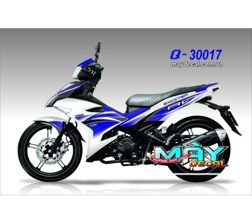 Q-30017 EX 150 RC trang xanh white blue 