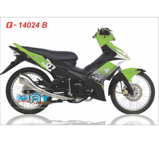 Q 14024 B Ex 2010 xanh z1000 den green black DG monster dau cao quy logo