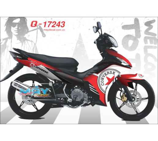 Q 17243 EXciter do red white trang converse the thao sport