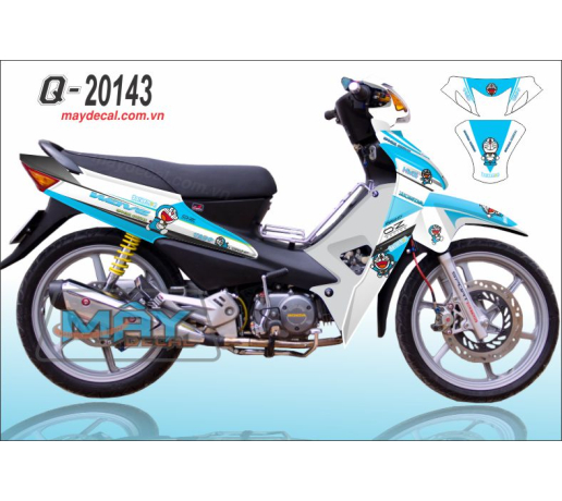 Q 20143 wave @ doremon trang white xanh duong blue doraemon hoat hinh nhat ban cartoon