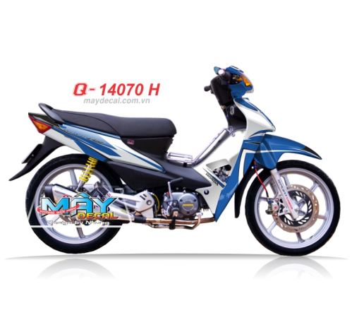 Q 14070 H -  WAVE RS xanh gp trang blue white duong net line airbrush